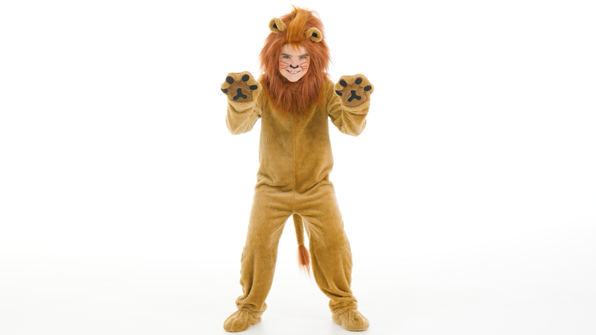 Roar! Be ferocious while you wear this Child Deluxe Lion Costume.